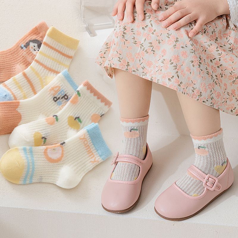 25 pares de calcetines finos de verano para niños y niñas, calcetines elegantes para bebés y recién nacidos.
