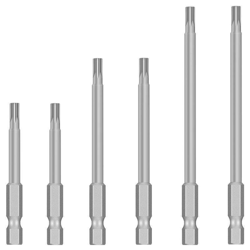 Plumflower 75mm fuerte magnetismo cabeza de aire magnético cabeza de destornillador eléctrico alargado perforación eléctrica cabeza de destornillador