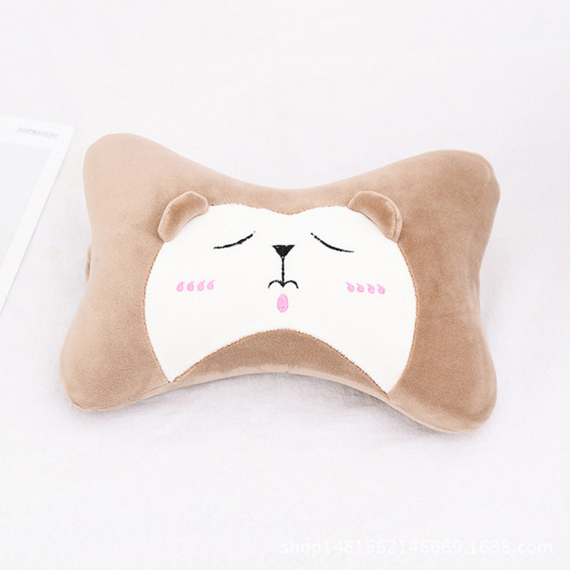 카키색 곰 머리 받침