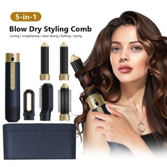 国境を越えた売れ筋の5イン1熱風コームヘアアイロンストレート両用ヘアドライヤー高速自動ヘアアイロン工場