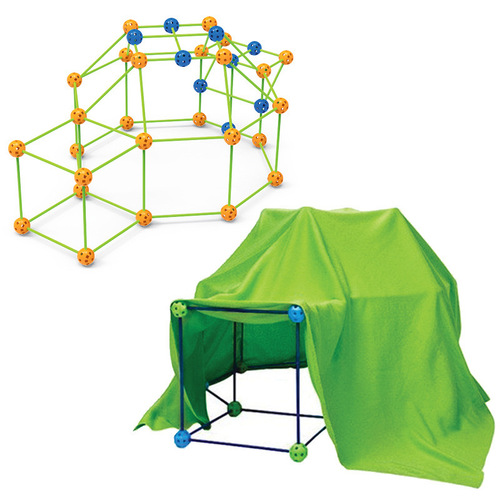Cross-border best-selling children's DIY bead tent fort building kit construction toy game creative block