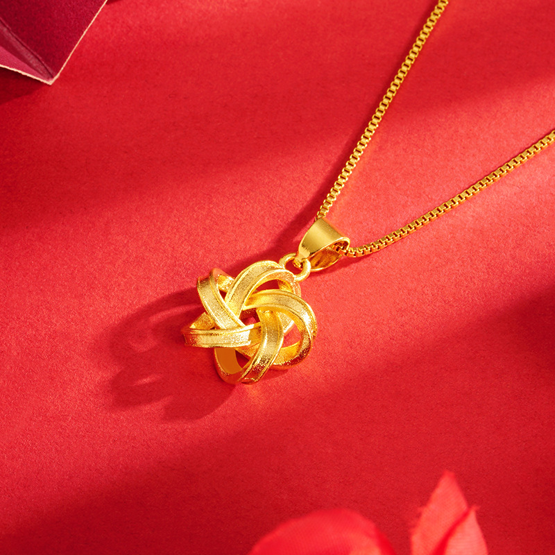 Nueva filigrana estrella colgante no se desvanece en imitación oro arena Joker niñas accesorios Vietnam Sha Jin