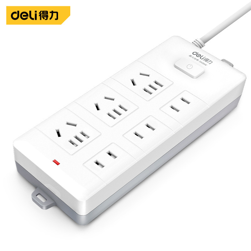 Deli New National Standard Safety Socket Plugging Board Plugging Board Plugging Board Child Protection Door