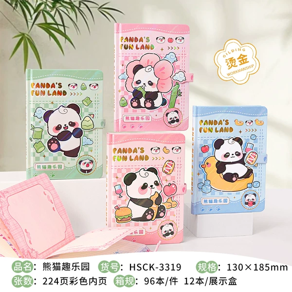 HSCK3319 Paper Handbook 32K-Panda Fun Park
