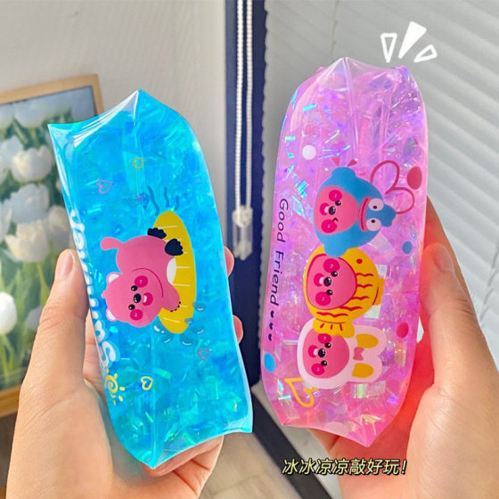 Foreign trade explosions large size can't hold toys water snake pinch music decompression toys trick can't hold the vent ball wholesale