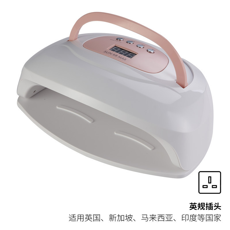 220W de alta potencia fototerapia máquina de secado rápido de uñas lámpara de cocción de cuatro engranajes de sincronización portátil secador de uñas al por mayor transfronterizo