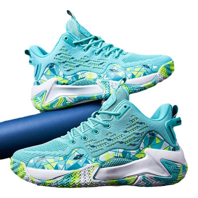 2025 nuevos zapatos de cuatro estaciones para hombre, zapatos de baloncesto, zapatos deportivos para hombre, zapatos azules de alta elasticidad transpirables para hombre al por mayor