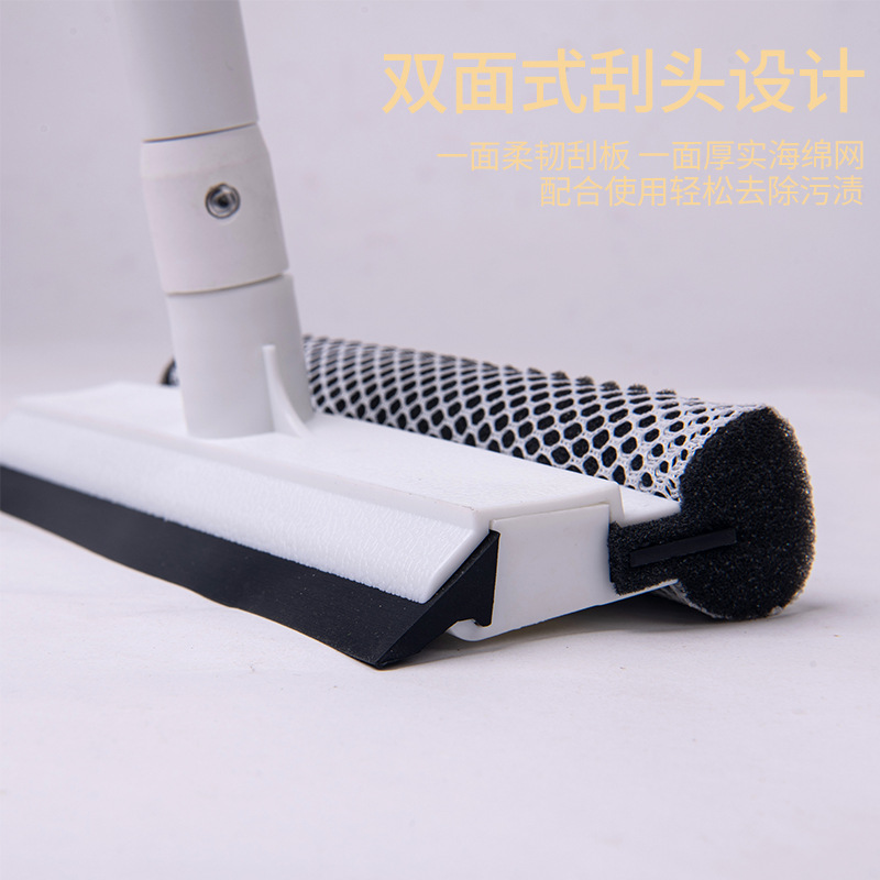 Limpiador de ventanas retráctil de fábrica limpiacristales de doble cara para hogar y gran altura