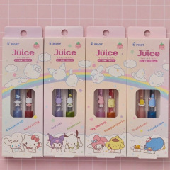 新品PILOT百楽juiceサンリオ押し中性筆クロミ限定定款セットカラージュースペン