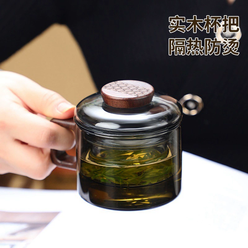 Glass filter, small tea cup, 3 piece set