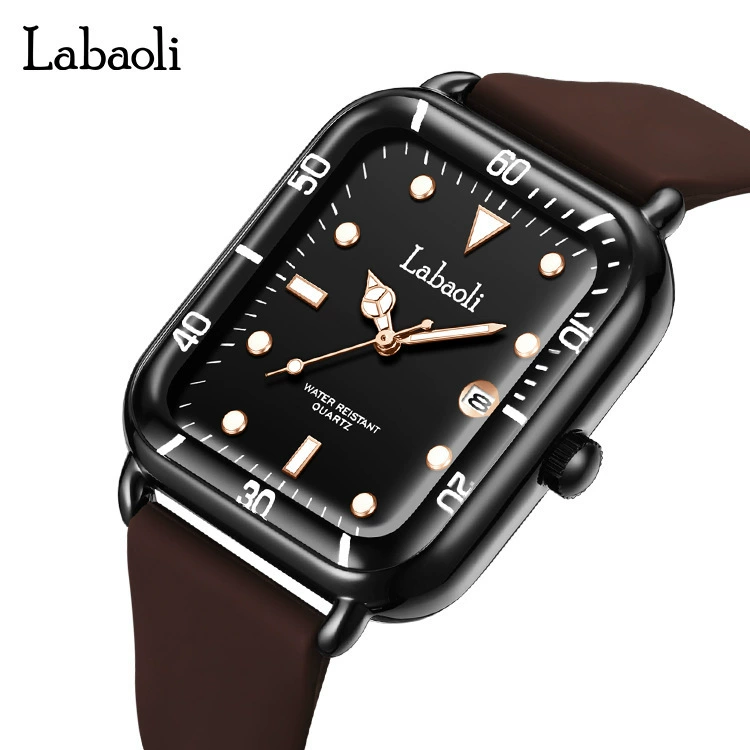 拉宝丽 Fashionable retro quartz watches, square women's watch for leisure, wholesale