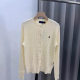 R ~ L Classic Embroidery 23 Spring and Summer New Women's Lazy Style Age-reducing Slim-fit Small Simple Twist Knitted Cardigan