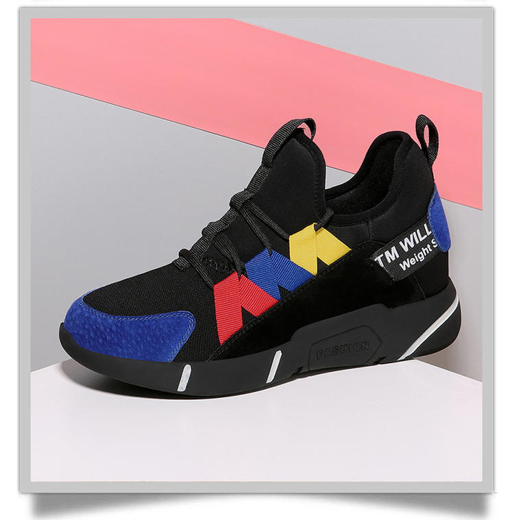 Giày sneaker nữ chunky đế dày tăng chiều cao, phối màu sành điệu mùa xuân hè 2025 — ML 8300-1 màu đỏ [có lót nhung] chiều cao gót 3.0cm, ML 8300 cao gót đỏ 3.0cm, ML 8300 màu xanh cao gót 3.0cm, ML 8300-1 màu xanh lam [có lót nhung] chiều cao gót 3.0cm chi tiết 9