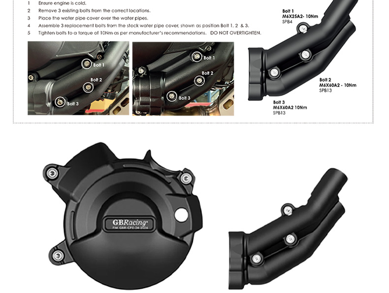 Suitable for 25-26 Yamaha Mt-07 Motorcycle Modified Gbracing Engine Protective Cover Anti-Fall Side Cover