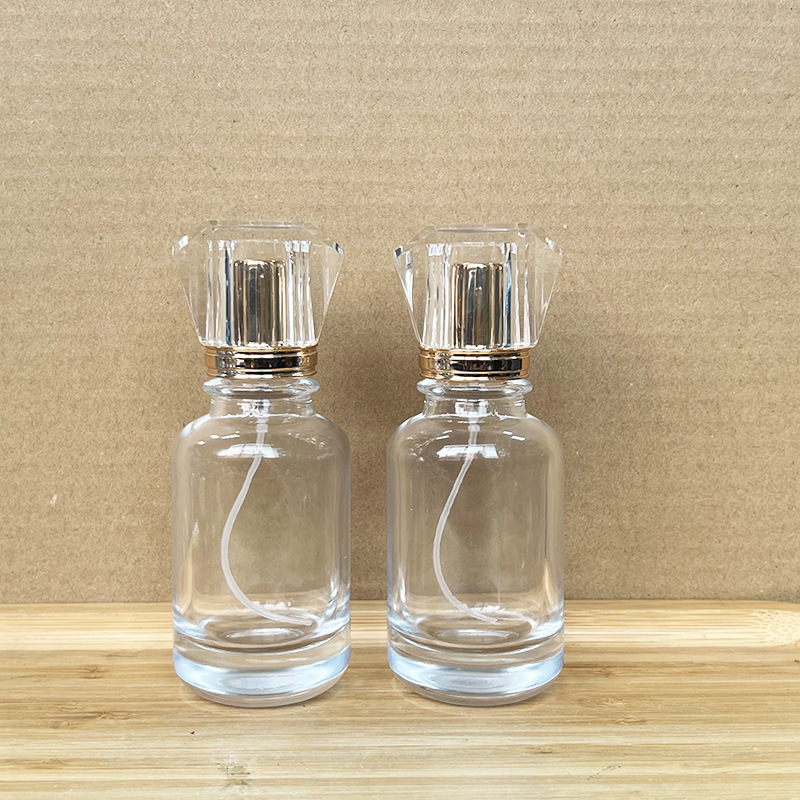 现货  YY102-50ml-1 卡口透明喷雾玻璃瓶/化妆品便捷香水分装空瓶