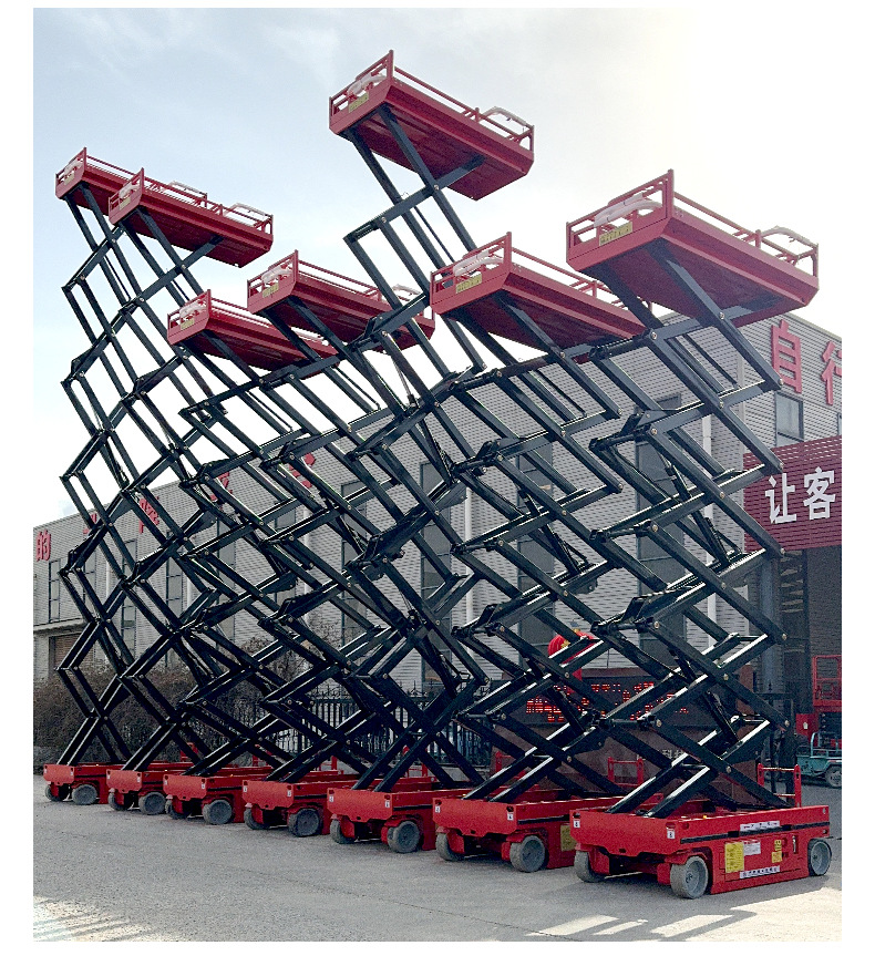 Three-Wheel Vehicle-Mounted Lift, Small Electric Lift, 6- 12m Lift Capacity, Three-Wheel Vehicle-Mounted Scissor Lift Platform