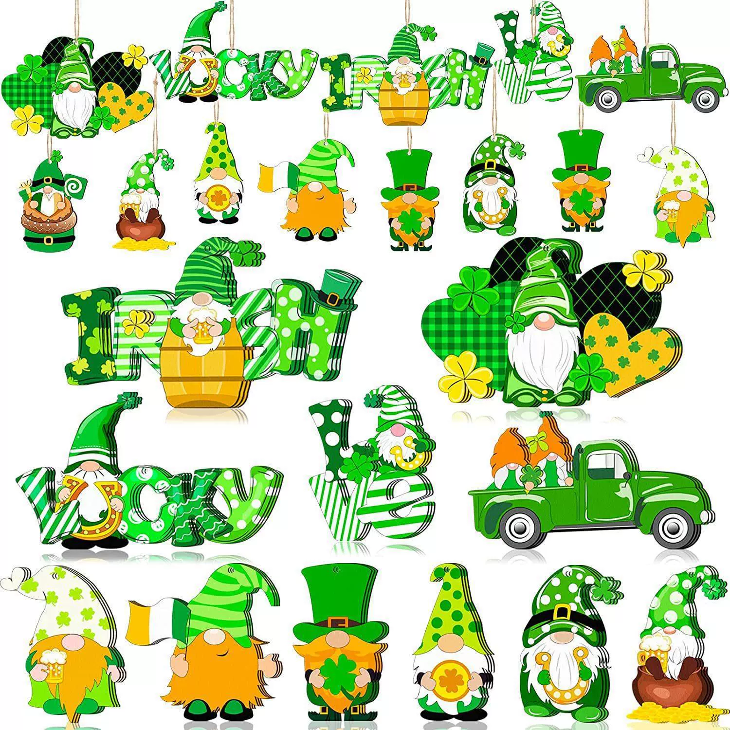 День Святого Патрика ирландский деревянный карликовый Клевер Дерево украшения дома праздничные атрибуты