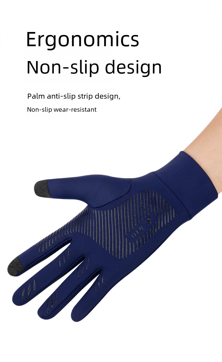 Sun Protection Gloves Ice Silk Summer Outdoor Fishing Riding_voghion.com