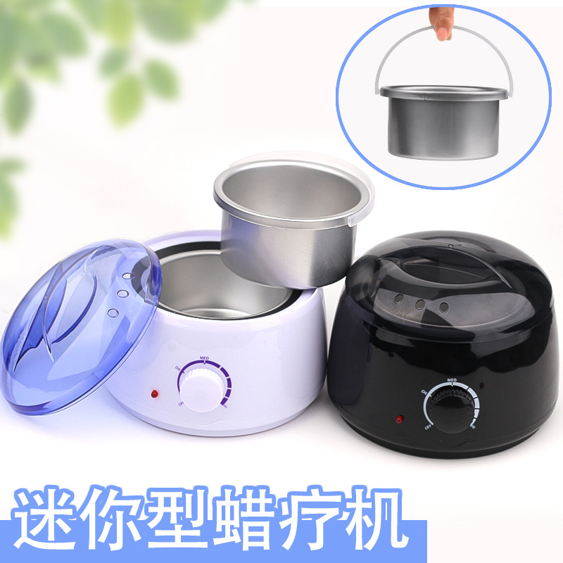 Mini máquina de tratamiento de cera, cirugía de cera redonda para el cuidado de las manos, máquina de cera de belleza Panafen, cera de despilación de fusión rápida de alta potencia