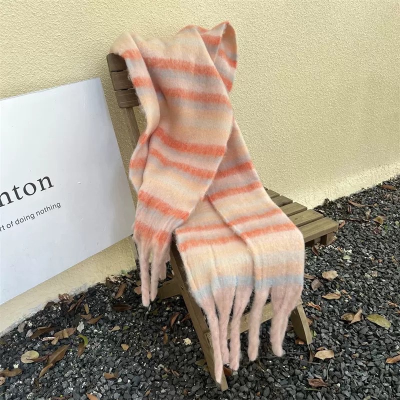 Maillard i mitation cashmere plaid per donna, versatile in inverno, sciarpa coreana di alta qualità, spessa e calda_voghion.com