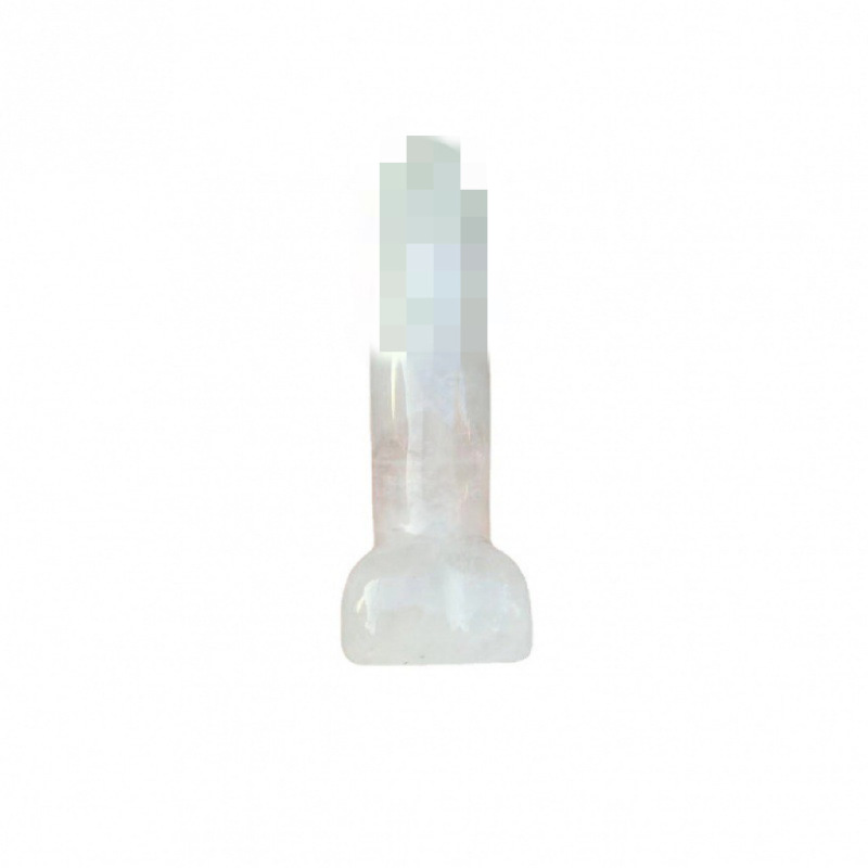 天然白水晶雕刻原石打磨水晶按摩棒 图 3