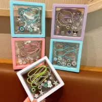 Детский креативный мультфильм DIY браслет ожерелье материал пакет маленькая девочка ручной работы легкий экстравагантный сплав высокого класса ювелирные изделия из бисера