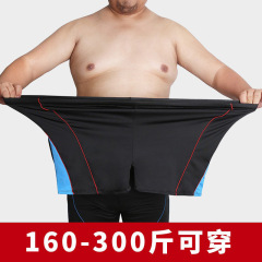 騏浪新款男士泳褲速干加肥加大200斤可穿防尷尬溫泉游泳褲批發