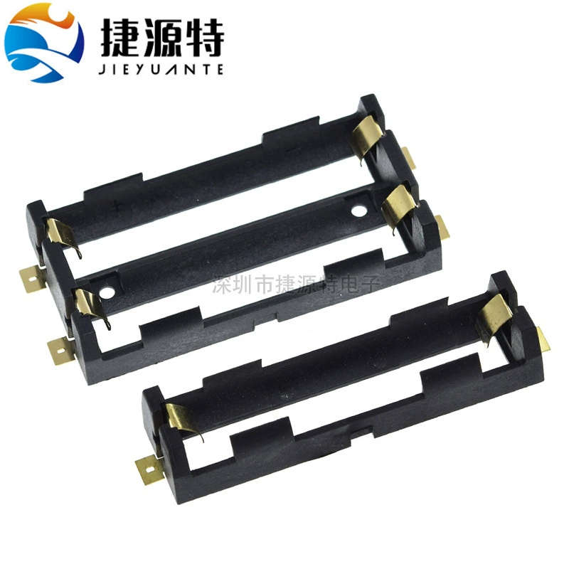 Держатель батареи SMT SMD 18650 Батарейный отсек 1 секция 2 секции 3,7 В может быть шнурком SMD позолоченная шрапнель DIY зарядка