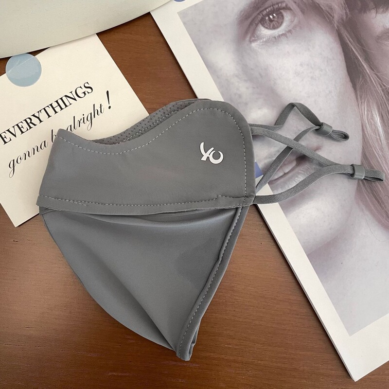 UPF50日焼け止めマスク女性夏紫外線防止薄い通気性の日よけ3d立体的な目の角の氷のマスク|undefined