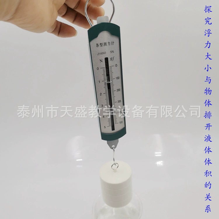 Изучить взаимосвязь между размером плавучести и объемом жидкости, организованной объектами вступительного экзамена в старшую школу Эксперимент по принципу Архимеда