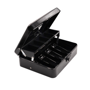 Cross-border source code-based metal cash register holder money box shopping mall supermarket portable money box storage box