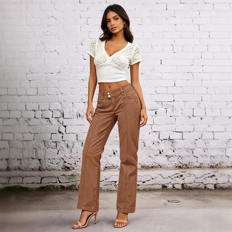 New Women's Straight-Leg Jeans - Casual and Stylish Jeans for Everyday Wear