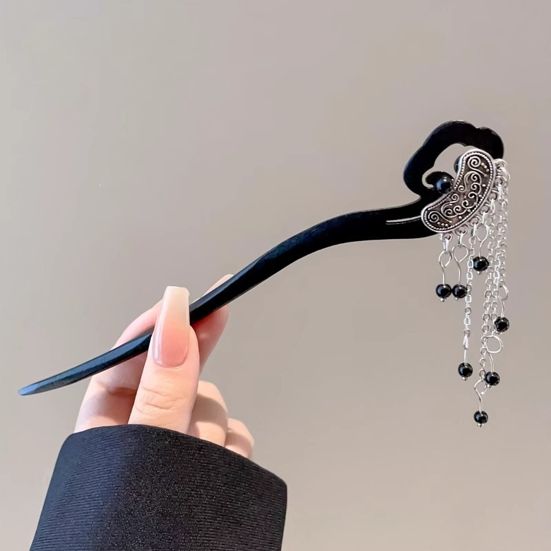 El estilo de alta sensación de miniatura caballo falda clip de cabello nuevo estilo chino tocado antiguo clip de cabello estilo nacional clip de cabello paso de cabello para mujeres image 52