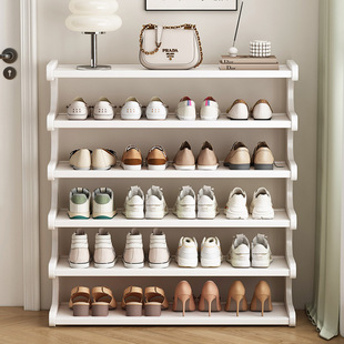 Multi-functional Shoe Rack Storage Rack Integrated Door Multi-layer Small Narrow Shoe Cabinet Dust-proof Solid Rental Storage Rack