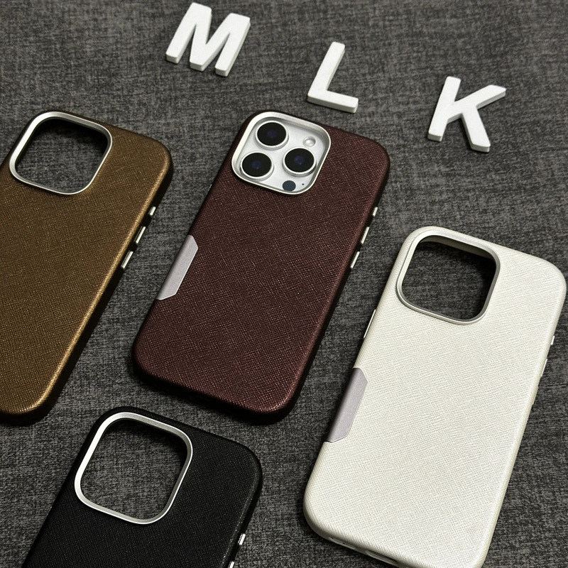 iPhone16ProMax Phone Case Saffiano Solid Color PU Leather Magnetic Suction Apple 15 Drop-resistant Protective Case iPhone16ProMax Phone Case Saffiano Solid Color PU Leather Magnetic Suction Apple 15 Drop-resistant Protective Case