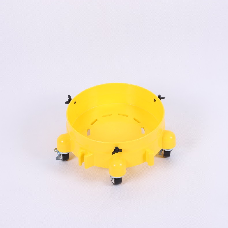 Movable Car Wash Bucket Base with Multifunctional Brake and Steering Wheels, Portable Car Wash Cleaning Tool