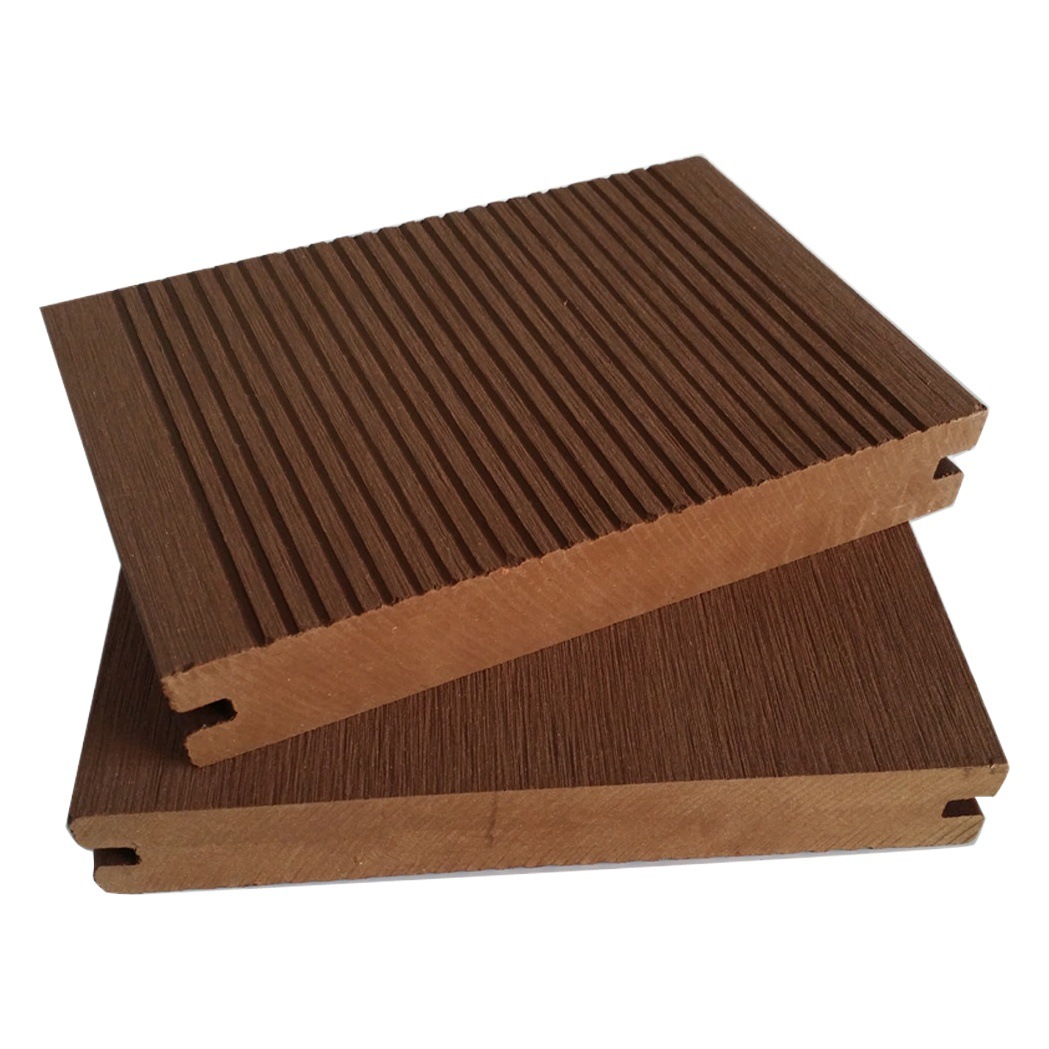 Piso de plástico de madera WPC al aire libre de plástico de madera de jardín Patio de ingeniería decoración al aire libre piso de madera maciza 150*25 anti-corrosión