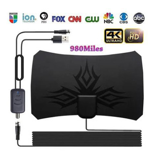 New European and American HDTV Antenna Steren4k 1080p Indoor Digital HDTV Antenna Amplifier Antenna