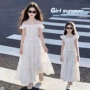 大童两件女童白色套装