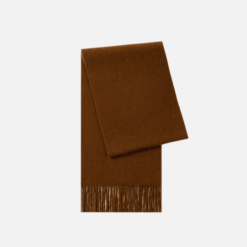 Pinzas cuidadosamente seleccionadas, bufanda 100% de lana, bufanda de ambiente coreana, color sólido, chal de mujer de alta calidad de otoño e invierno