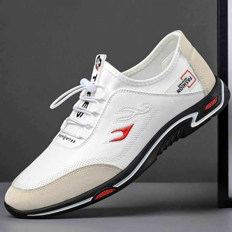 Мужские туфли, осенние кожаные повседневные туфли на мягкой подошве, мужские универсальные туфли в британском стиле, увеличивающие рост, модные туфли, спортивные кожаные туфли для мужчин