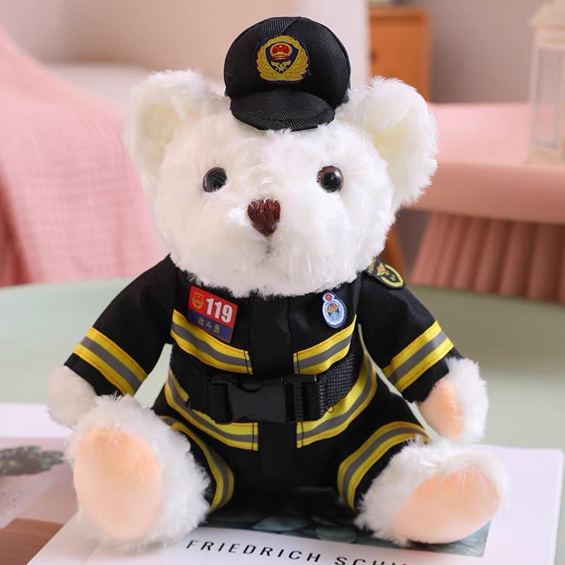 [white] black fire bear