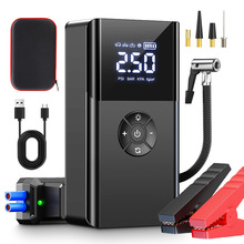 亚马逊热款汽车应急启动电源搭载充气泵一体机多功能汽车启动电源