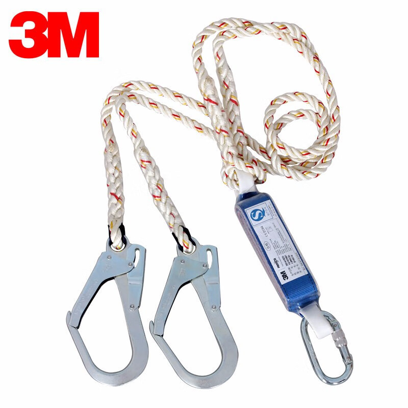 3M 1390235 trabajo aéreo absorción de choque anti-caída cuerda de seguridad protectora Tate doble gancho cuerda de conexión 2 M