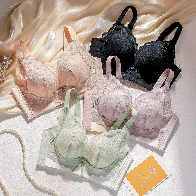 Wireless bra, push up bra, lace underwear