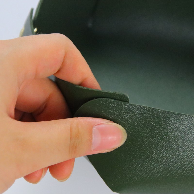 Nordic ins caja de almacenamiento de cuero bandeja de almacenamiento de escritorio de cuero de la PU joyería cosméticos clave caja de almacenamiento al por mayor