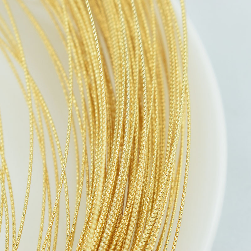 18K gold color retention batch flower semi-hard wire twist wire modeling copper wire diy wire winding bracelet earrings accessories material