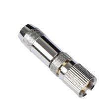 L9-75-2-1插针镀金公头 SYV75-2-1电缆焊接头 孔径2.0mm