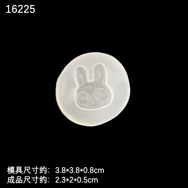 Espejo de cristal epoxi molde DIY hecho a mano paquete material epoxi joyería hoja oso cabeza libélula barba fresa