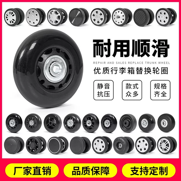 Replacement Parts for Suitcase Wheels in Stock, Travel Suitcase Universal Wheels, Trolley Case Rubber Silent Casters